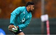6 November 2018; Bundee Aki during Ireland rugby squad training at Carton House in Maynooth, Co. Kildare. Photo by Ramsey Cardy/Sportsfile