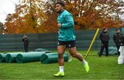 6 November 2018; Bundee Aki during Ireland rugby squad training at Carton House in Maynooth, Co. Kildare. Photo by Ramsey Cardy/Sportsfile