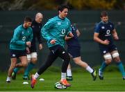 6 November 2018; Joey Carbery during Ireland rugby squad training at Carton House in Maynooth, Co. Kildare. Photo by Ramsey Cardy/Sportsfile