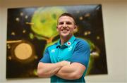 6 November 2018; Andrew Conway poses for a portrait following an Ireland rugby press conference at Carton House in Maynooth, Co. Kildare. Photo by Ramsey Cardy/Sportsfile