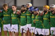 6 November 2018; Members of the Clonkill team stand for a minute's silence in memory of the late Annabel Loughlin prior to the AIB Leinster GAA Hurling Senior Club Championship quarter-final match between Ballyboden St Endas and Clonkill at Parnell Park, in Dublin. Photo by Brendan Moran/Sportsfile