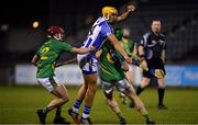 6 November 2018; Conor Dooley of Ballyboden St Enda's in action against Darragh Egerton and Paddy Dowdall of Clonkill during the AIB Leinster GAA Hurling Senior Club Championship quarter-final match between Ballyboden St Endas and Clonkill at Parnell Park in Dublin. Photo by Brendan Moran/Sportsfile