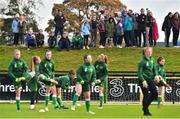 7 November 2018; Players from Cahir Park AFC watch the Republic of Ireland WNT squad training at FAI National Training Centre, Abbotstown, in Dublin. Photo by Matt Browne/Sportsfile