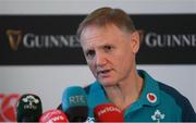 8 November 2018; Head coach Joe Schmidt during an Ireland rugby press conference at Carton House in Maynooth, Co Kildare. Photo by Piaras Ó Mídheach/Sportsfile