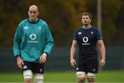 8 November 2018; Iain Henderson, right, and Devin Toner during Ireland rugby squad training at Carton House in Maynooth, Co Kildare. Photo by Piaras Ó Mídheach/Sportsfile