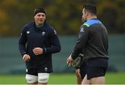 8 November 2018; CJ Stander, left, with Bundee Aki and Cian Healy during Ireland rugby squad training at Carton House in Maynooth, Co Kildare. Photo by Piaras Ó Mídheach/Sportsfile