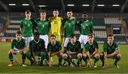 8 November 2018; The Republic of Ireland team prior to the U17 International Friendly match between Republic of Ireland and England at Tallaght Stadium in Tallaght, Dublin. Photo by Brendan Moran/Sportsfile