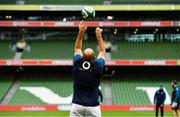 9 November 2018; Rory Best during the Ireland rugby captains run at the Aviva Stadium in Dublin. Photo by Ramsey Cardy/Sportsfile