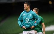 9 November 2018; Jonathan Sexton during the Ireland rugby captains run at the Aviva Stadium in Dublin. Photo by Ramsey Cardy/Sportsfile