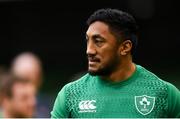 9 November 2018; Bundee Aki during the Ireland rugby captains run at the Aviva Stadium in Dublin. Photo by Ramsey Cardy/Sportsfile