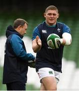 9 November 2018; Tadhg Furlong during the Ireland rugby captains run at the Aviva Stadium in Dublin. Photo by Ramsey Cardy/Sportsfile
