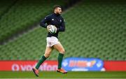 9 November 2018; Robbie Henshaw during the Ireland rugby captains run at the Aviva Stadium in Dublin. Photo by Ramsey Cardy/Sportsfile