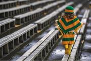 28 January 2018; Donegal supporter Cassie Melly, aged 3, from Lettermacaward, Co. Donegal, ,makes her way across the main stand prior to the Allianz Football League Division 1 Round 1 match between Kerry and Donegal at Fitzgerald Stadium in Killarney, Co. Kerry. Photo by Diarmuid Greene/Sportsfile