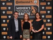 9 November 2018; Shauna Brennan of Galway WFC with her parents Padraig and Mags upon arrival at the Continental Tyres Women’s National League Awards at the Ballsbridge Hotel in Dublin. Photo by Piaras Ó Mídheach/Sportsfile