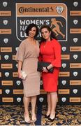 9 November 2018; Lorriane Counihan, FAI, and Shaune Rooney of Limerick WFC upon arrival at the Continental Tyres Women’s National League Awards at the Ballsbridge Hotel in Dublin. Photo by Piaras Ó Mídheach/Sportsfile