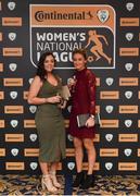 9 November 2018; Noelle Murray and Rachel Graham of Shelbourne WFC upon arrival at the Continental Tyres Women’s National League Awards at the Ballsbridge Hotel in Dublin. Photo by Piaras Ó Mídheach/Sportsfile