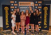 9 November 2018; Peamount United players, from left, Louise Masterson, Chloe Maloney, Emma Donoghue, Amber Barrett, Eleanor Ryan Doyle and Louise Corrigan upon arrival at the Continental Tyres Women’s National League Awards at the Ballsbridge Hotel in Dublin. Photo by Piaras Ó Mídheach/Sportsfile