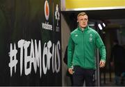 10 November 2018; Dan Leavy of Ireland makes his way on to the pitch prior to the Guinness Series International match between Ireland and Argentina at the Aviva Stadium in Dublin. Photo by Brendan Moran/Sportsfile