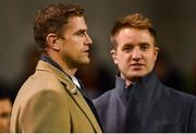 10 November 2018; Jamie Heaslip, left and Luke Fitzgerald prior to the Guinness Series International match between Ireland and Argentina at the Aviva Stadium in Dublin. Photo by Ramsey Cardy/Sportsfile