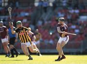 11 November 2018; Aidan Harte of Galway in action against Martin Keoghhan of Kilkenny during the Wild Geese Cup match between Galway and Kilkenny at Spotless Stadium in Sydney, Australia. Photo by Ray McManus/Sportsfile