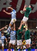 10 November 2018; James Ryan of Ireland loses the ball in the lineout against Javier Ortega Desio of Argentina during the Guinness Series International match between Ireland and Argentina at the Aviva Stadium in Dublin. Photo by Matt Browne/Sportsfile