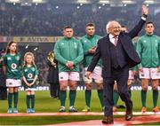 10 November 2018; President of Ireland Michael D Higgins before the Guinness Series International match between Ireland and Argentina at the Aviva Stadium in Dublin. Photo by Matt Browne/Sportsfile