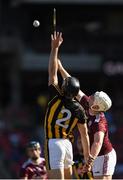 11 November 2018; Conor Delaney of Kilkenny in action against Joe Canning of Galway during the Wild Geese Cup match between Galway and Kilkenny at Spotless Stadium in Sydney, Australia. Photo by Ray McManus/Sportsfile