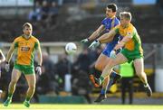11 November 2018; Kieran Fitzgerald of Corofin in action against Ciaran Lennon of Clann na nGael during the AIB Connacht GAA Football Senior Club Championship semi-final match between Clann na nGael and Corofin at Dr. Hyde Park in Roscommon. Photo by Ramsey Cardy/Sportsfile