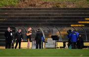 11 November 2018; Man of the Match Johnny Buckley of Dr Crokes is interviewed by Micheál Ó Domhnaill of TG4 after the AIB Munster GAA Football Senior Club Championship semi-final match between Dr Crokes and St Finbarr's at Dr Crokes GAA, in Killarney, Co. Kerry. Photo by Piaras Ó Mídheach/Sportsfile