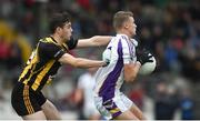 11 November 2018; Callum Pearson of Kilmacud Crokes in action against Liam Byrne of St Peter's Dunboyne during the AIB Leinster GAA Football Senior Club Championship Round 1 match between St Peter's Dunboyne and Kilmacud Crokes at Páirc Tailteann in Navan, Co. Meath. Photo by Daire Brennan/Sportsfile