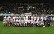 11 November 2018; The Kilmacud Crokes panel ahead of the AIB Leinster GAA Football Senior Club Championship Round 1 match between St Peter's Dunboyne and Kilmacud Crokes at Páirc Tailteann in Navan, Co. Meath. Photo by Daire Brennan/Sportsfile