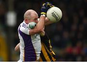 11 November 2018; Pat Burke of Kilmacud Crokes in action against Cian O'Dwyer of St Peter's Dunboyne during the AIB Leinster GAA Football Senior Club Championship Round 1 match between St Peter's Dunboyne and Kilmacud Crokes at Páirc Tailteann in Navan, Co. Meath. Photo by Daire Brennan/Sportsfile