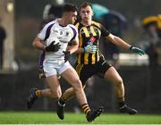 11 November 2018; Conor Casey of Kilmacud Crokes in action against Ronan Jones of St. Peter's Dunboyne following the AIB Leinster GAA Football Senior Club Championship Round 1 match between St. Peter's Dunboyne and Kilmacud Crokes at Páirc Tailteann in Navan, Co. Meath. Photo by Dáire Brennan/Sportsfile