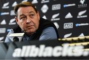 11 November 2018; Head coach Steve Hansen during a New Zealand All Blacks press conference at the Crowne Plaza in Blanchardstown, Dublin. Photo by Ramsey Cardy/Sportsfile