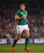 10 November 2018; Jordan Larmour of Ireland during the Guinness Series International match between Ireland and Argentina at the Aviva Stadium in Dublin. Photo by Ramsey Cardy/Sportsfile