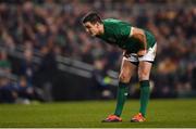 10 November 2018; Jonathan Sexton of Ireland during the Guinness Series International match between Ireland and Argentina at the Aviva Stadium in Dublin. Photo by Ramsey Cardy/Sportsfile