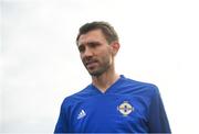 12 November 2018; Gareth McAuley arrives prior to a Northern Ireland Training Session at Gannon Park in Malahide, Dublin. Photo by David Fitzgerald/Sportsfile