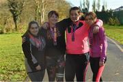 13 November 2018; Members from the Mayfield Foroige Youth Project in Cork, from left, Claire O'Keeffe, along with Sorcha Cashman, Megan Kelliher, and Leah Aherne were awarded medals at the Ballincollig parkrun on Saturday for taking part in ‘Run for Fun’. ‘Run for Fun’ is a programme developed by Vhi in partnership with the Irish Youth Foundation to encourage young people living in disadvantaged communities in Ireland to embrace the benefits offered through running. To find out more about ‘Run for Fun’ log onto the Irish Youth Foundation website at www.iyf.ie.   Photo by Piaras Ó Mídheach/Sportsfile