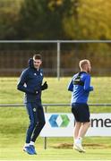 12 November 2018; Kyle Lafferty, left, and Liam Boyce during a Northern Ireland Training Session at Gannon Park in Malahide, Dublin. Photo by David Fitzgerald/Sportsfile
