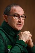 12 November 2018; Republic of Ireland manager Martin O'Neill during a Republic of Ireland press conference at the FAI National Training Centre in Abbotstown, Dublin. Photo by Stephen McCarthy/Sportsfile