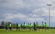 12 November 2018; Republic of Ireland players during a training session at the FAI National Training Centre in Abbotstown, Dublin.  Photo by Stephen McCarthy/Sportsfile