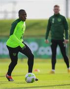 12 November 2018; Michael Obafemi during a Republic of Ireland training session at the FAI National Training Centre in Abbotstown, Dublin.  Photo by Stephen McCarthy/Sportsfile