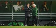 12 November 2018; Republic of Ireland manager Martin O'Neill and equipment officer Mick Lawlor, right, during a Republic of Ireland training session at the FAI National Training Centre in Abbotstown, Dublin.  Photo by Stephen McCarthy/Sportsfile