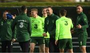 12 November 2018; James McClean, centre, during a Republic of Ireland training session at the FAI National Training Centre in Abbotstown, Dublin.  Photo by Stephen McCarthy/Sportsfile
