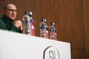 12 November 2018; Republic of Ireland manager Martin O'Neill during a Republic of Ireland press conference at the FAI National Training Centre in Abbotstown, Dublin.  Photo by Stephen McCarthy/Sportsfile