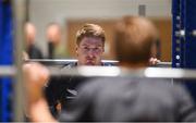 12 November 2018; Jordie Barrett during a New Zealand Rugby gym session at the Sport Ireland Institute in Abbotstown, Dublin. Photo by Ramsey Cardy/Sportsfile