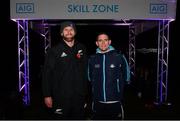 12 November 2018; New Zealand All Blacks captain Kieran Read, left, and Dublin football captain Stephen Cluxton following the AIG Skills Challenge, which brought together the All Ireland Champions, Dublin, and the World Rugby Champions, the New Zealand All Blacks’ for a head to head sporting challenge in Castleknock Golf Club.  Photo by Ramsey Cardy/Sportsfile