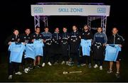 12 November 2018; Players, from left, New Zealand All Blacks Damian McKenzie, New Zealand All Blacks Ryan Crotty, New Zealand All Blacks Codie Taylor, Eoghan O'Donnell, Dublin's Stephen Cluxton, Dublin's Cormac Costello, Dublin's Dean Rock, New Zealand All Blacks' Kieran Read, Dublin's Conal Keaney and Owen Franks, following the AIG Skills Challenge, which brought together the All Ireland Champions, Dublin, and the World Rugby Champions, the New Zealand All Blacks’ for a head to head sporting challenge in Castleknock Golf Club.  Photo by Ramsey Cardy/Sportsfile