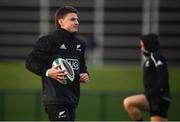 13 November 2018; Beauden Barrett during a New Zealand Rugby squad training session at Abbotstown in Dublin. Photo by David Fitzgerald/Sportsfile