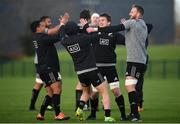 13 November 2018; Players, from left, Te Toiroa Tahuriorangi, TJ Perenara, Matt Todd and Kieran Read during a New Zealand Rugby squad training session at Abbotstown in Dublin. Photo by David Fitzgerald/Sportsfile